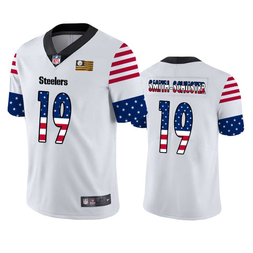 Nike Steelers 19 JuJu Smith-Schuster White USA Flag Fashion Limited Jersey Dyin,We sell and wholesale Nike Steelers 19 JuJu Smith-Schuster White USA Flag Fashion Limited Jersey Dyin on line form chian!